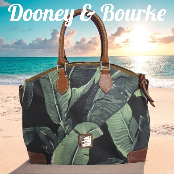 Dooney & Bourke Green Leaf Montego Limited Edition Collection Tote EUC - Picture 1 of 12